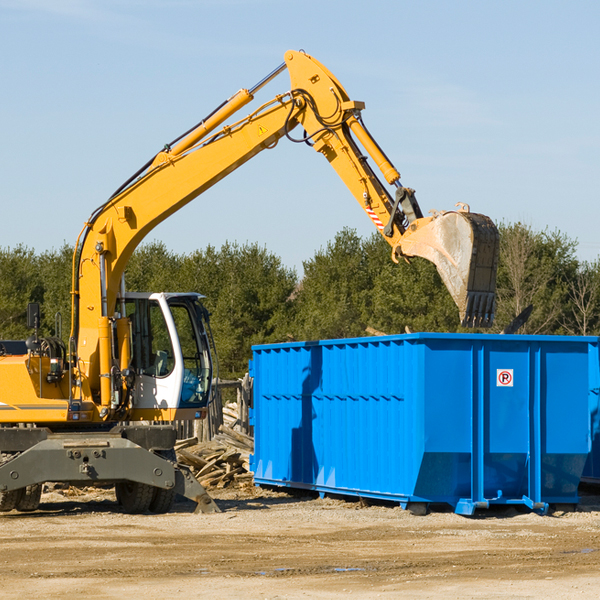 can i choose the location where the residential dumpster will be placed in Franklin County NE